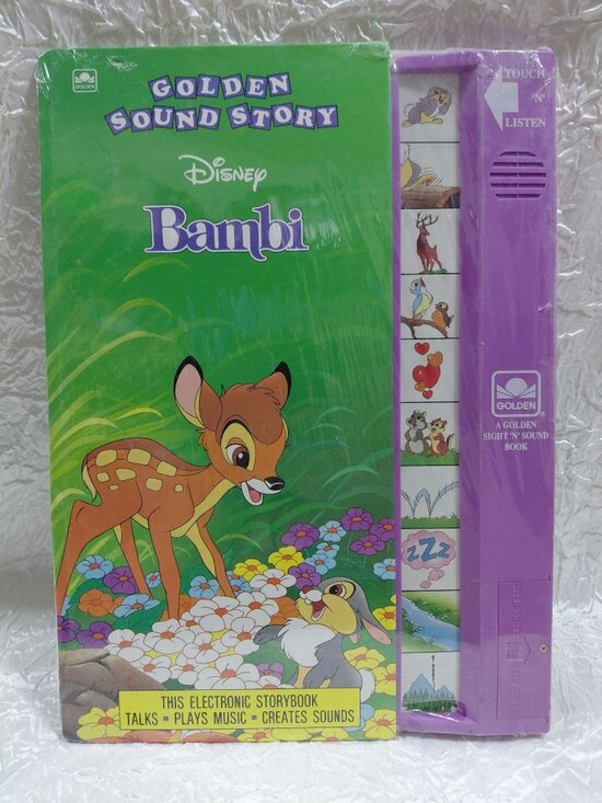 Golden Other - Disney Golden Sound Story Bambi Touch N Listen Electronic Storybook New Sealed